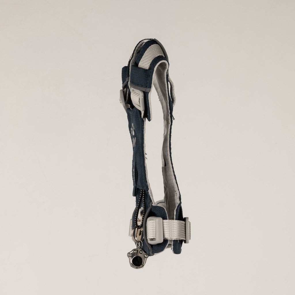 Gemstone Step-in Harness | Rock Grey · Black Obsidian · Size XS