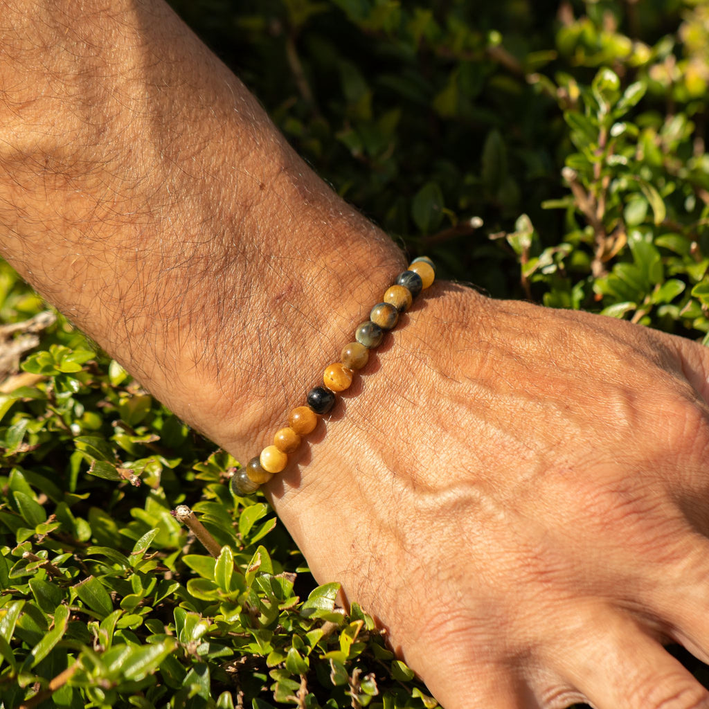 Petite Gemstone Bracelet – Dream Tiger's Eye – close-up