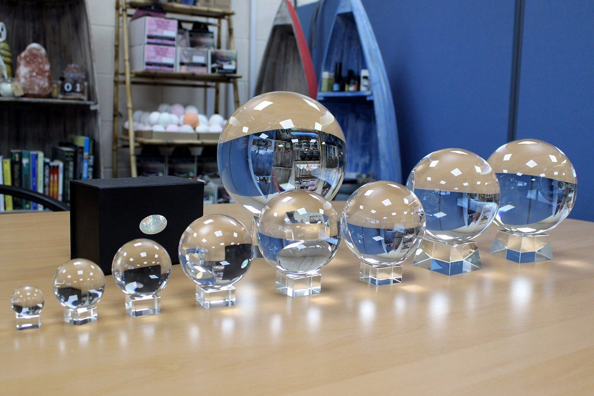 Crystal Ball on Stand – 100 mm – another angle
