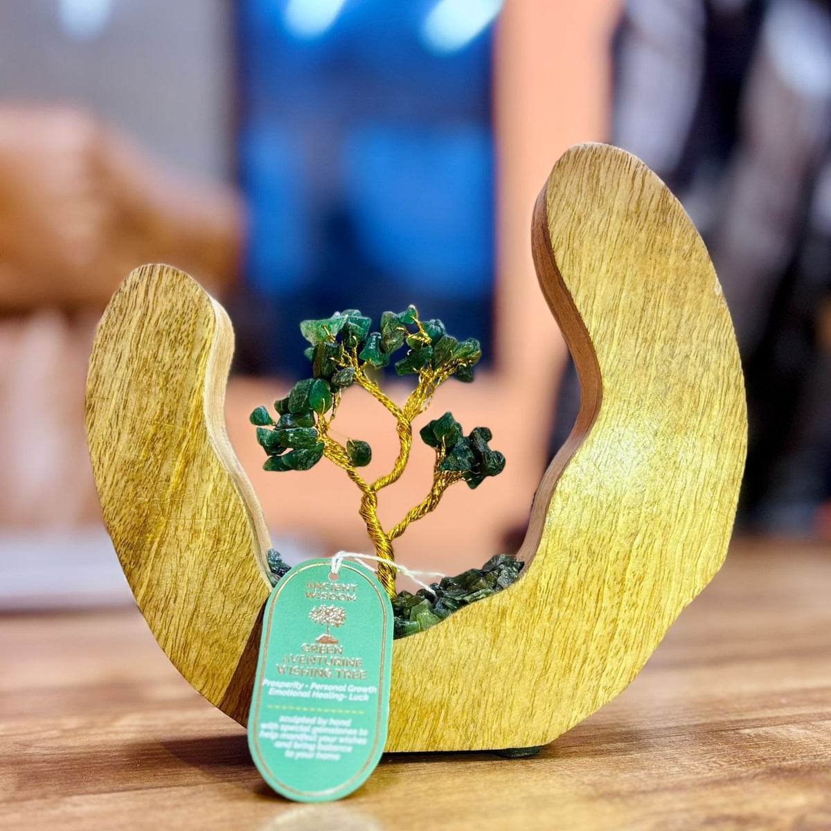 Gemstone Tree Garden – Green Aventurine · Mango Wood by Chapter 9 Copenhagen