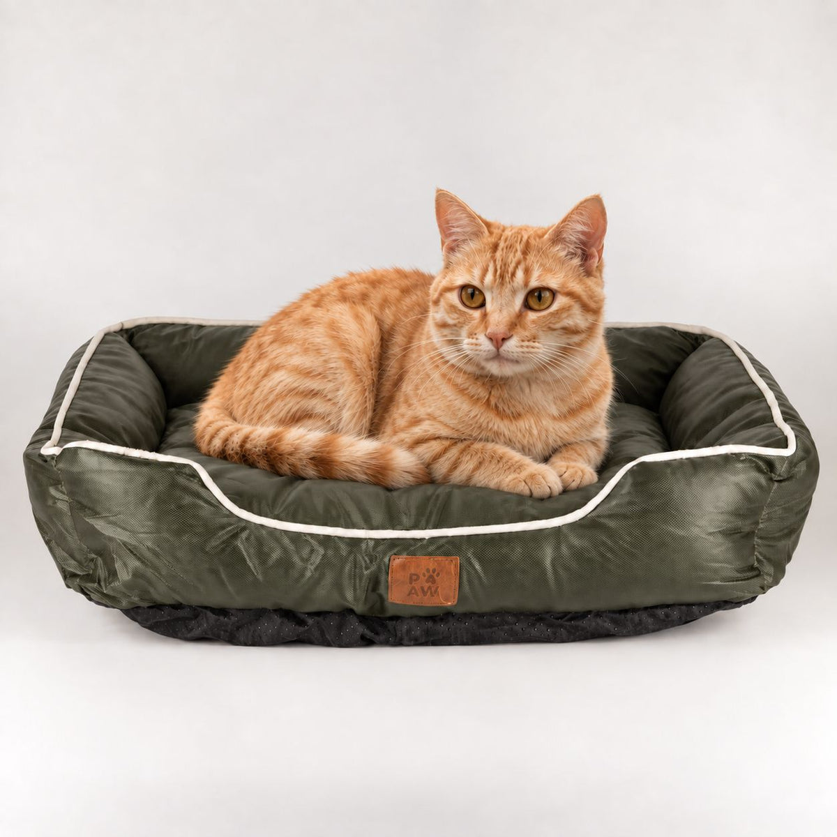 Cosy Dog Bed | Khaki Green · Small