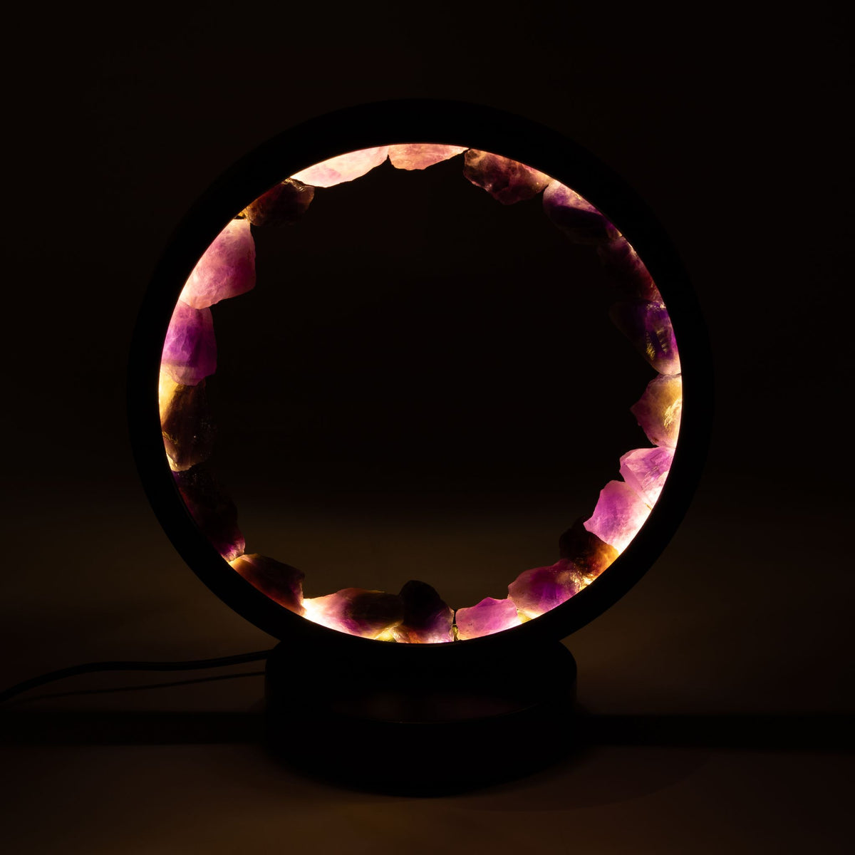Gemstone Halo Lamp – Amethyst – another angle
