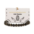 Petite Gemstone Bracelet – Gold Obsidian by Chapter 9 Copenhagen