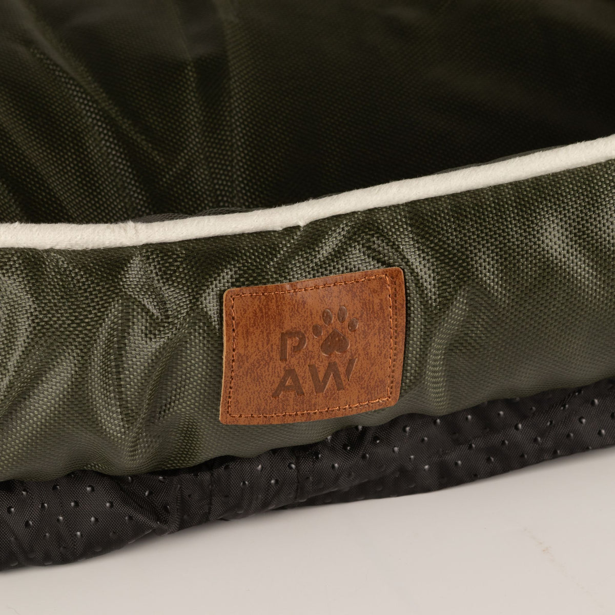 Cosy Dog Bed | Khaki Green · Small
