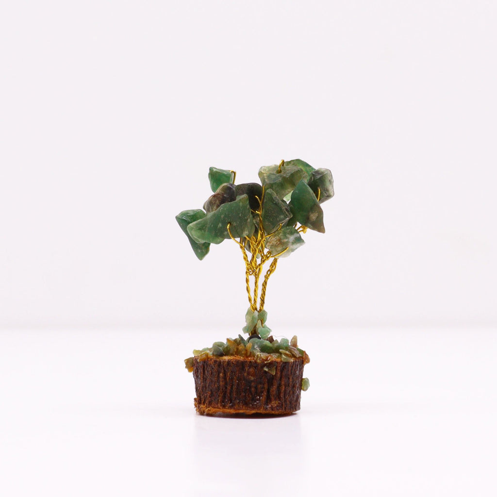 Mini Gemstone Tree – Green Aventurine – close-up