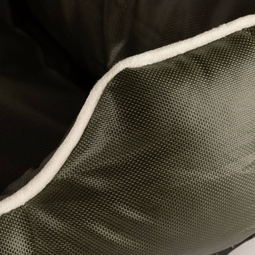 Cosy Dog Bed | Khaki Green · Small