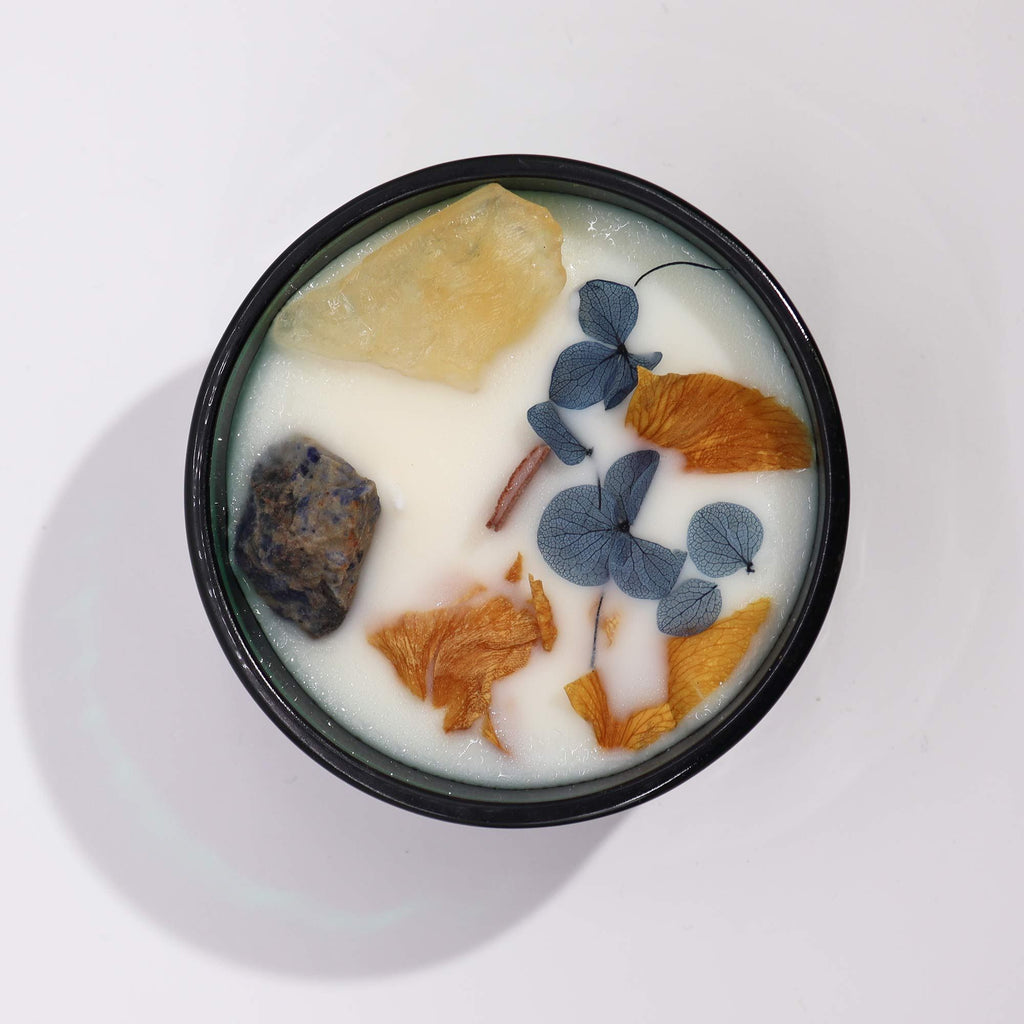 Crystal Flower Candle – The Sun · Citrus – size view