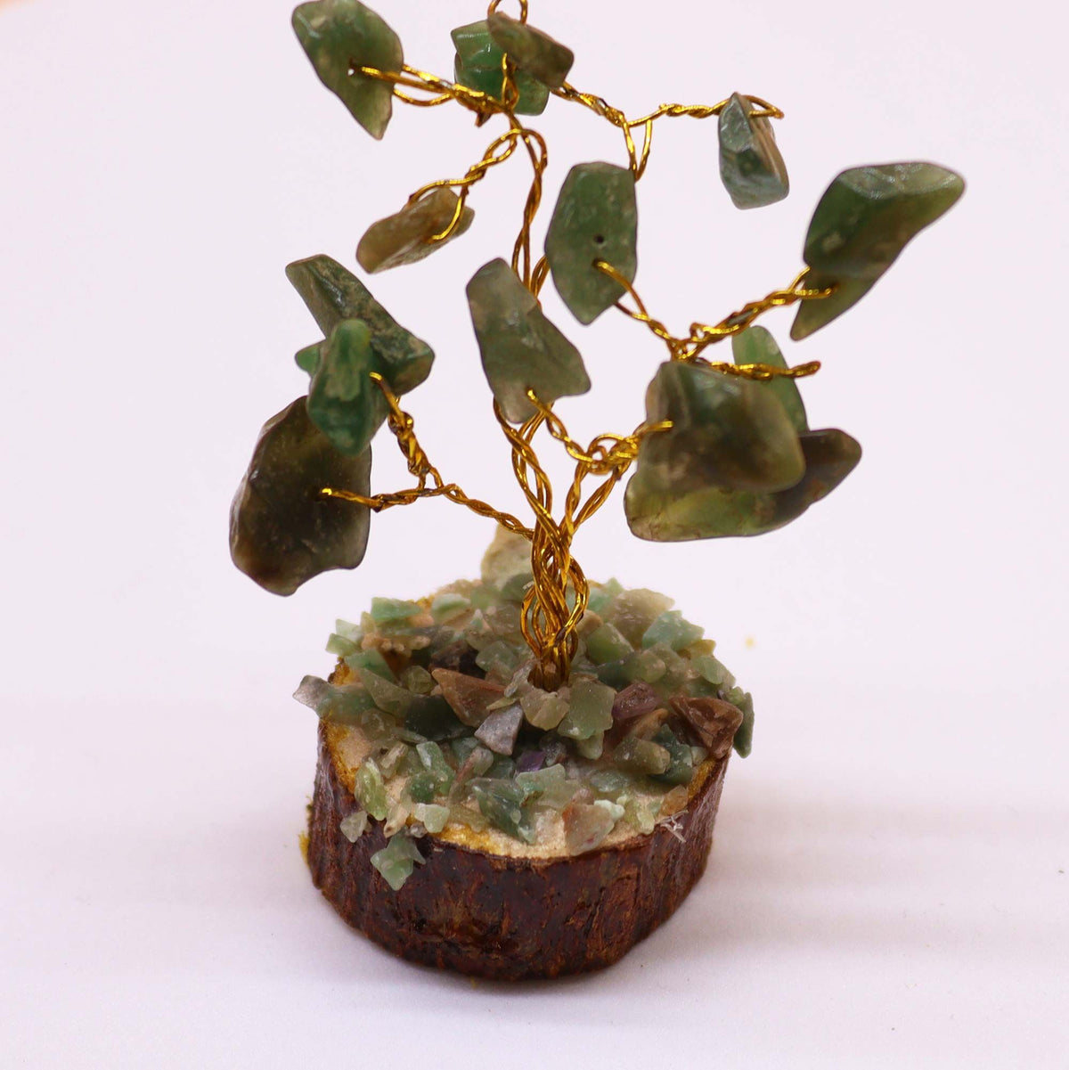 Mini Gemstone Tree – Green Aventurine – detail view