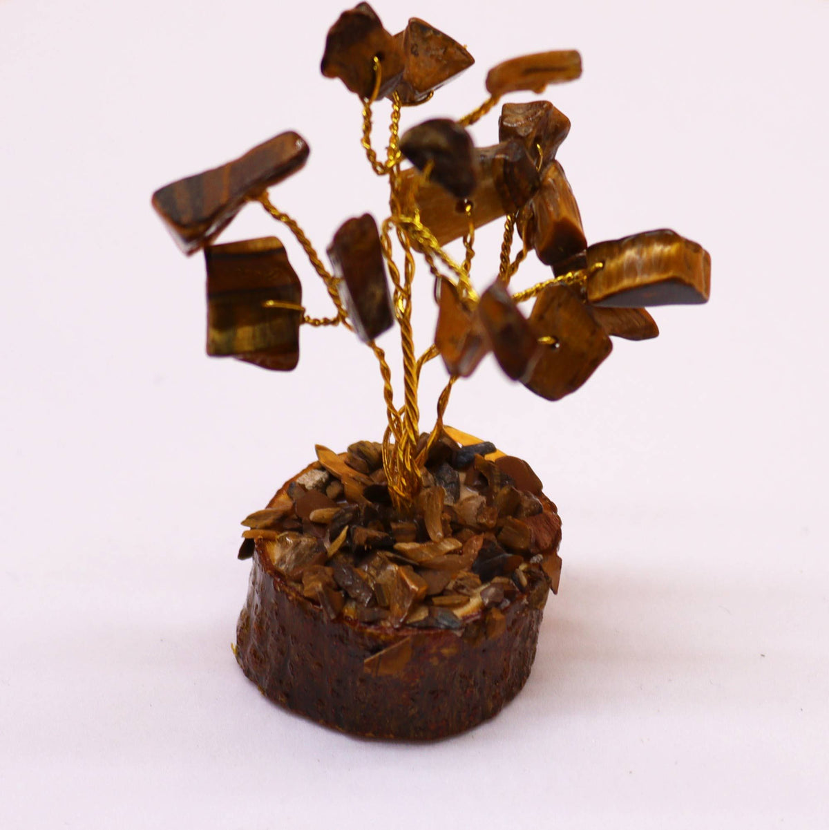 Mini Gemstone Tree – Tiger's Eye – detail view
