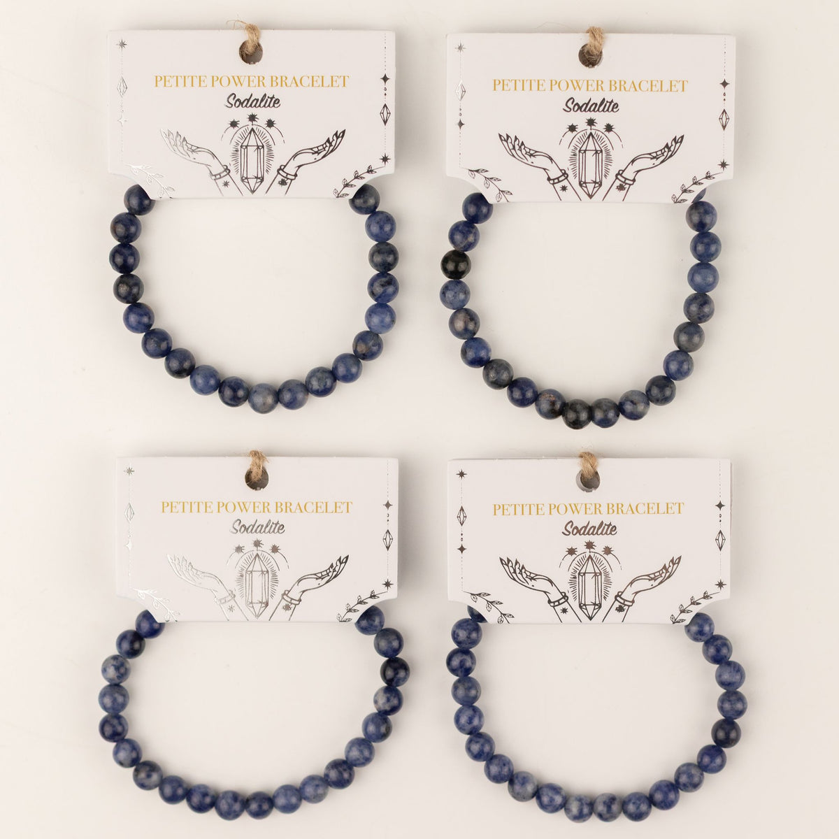 Petite Gemstone Bracelet – Sodalite – size view
