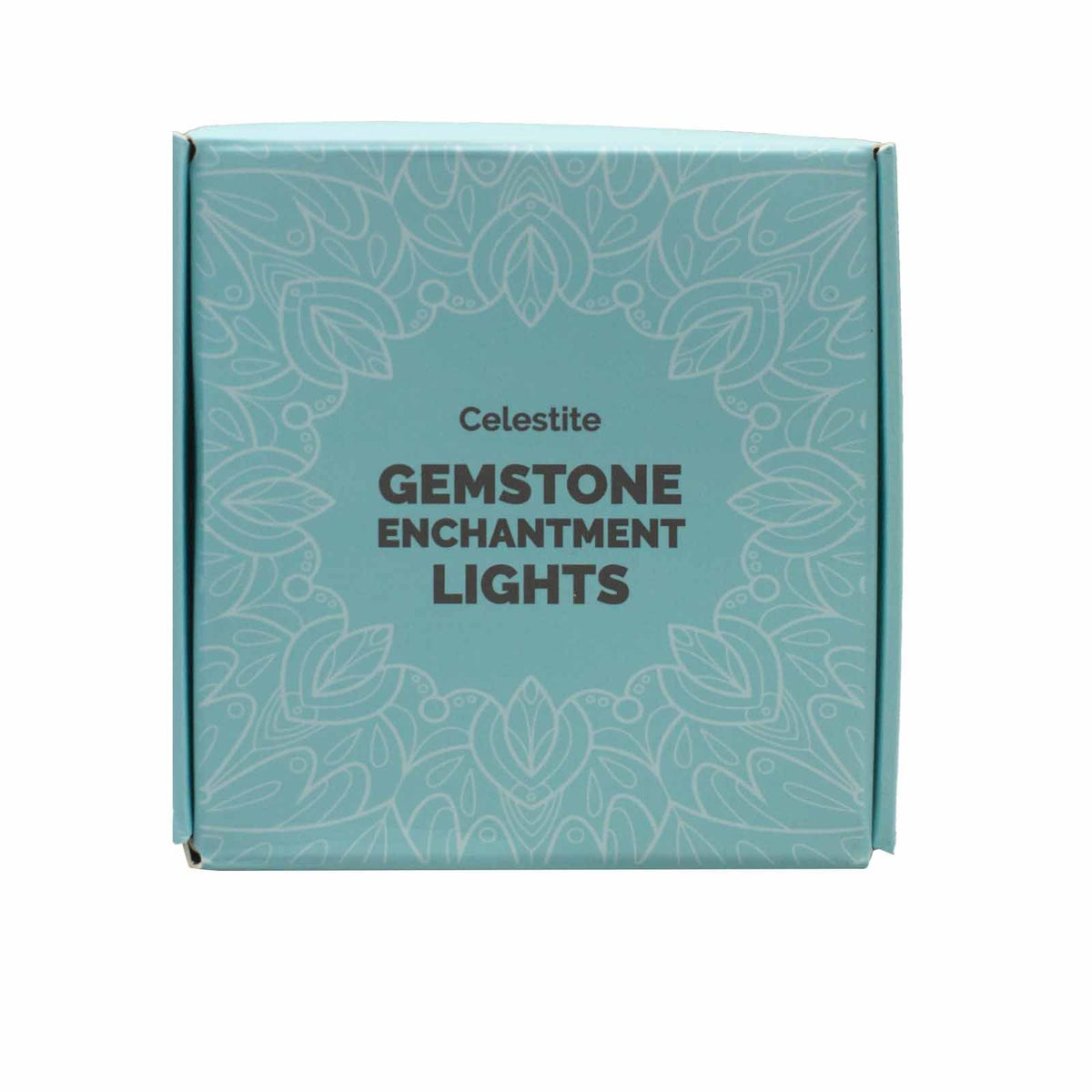Gemstone Light String – Celestite – another angle