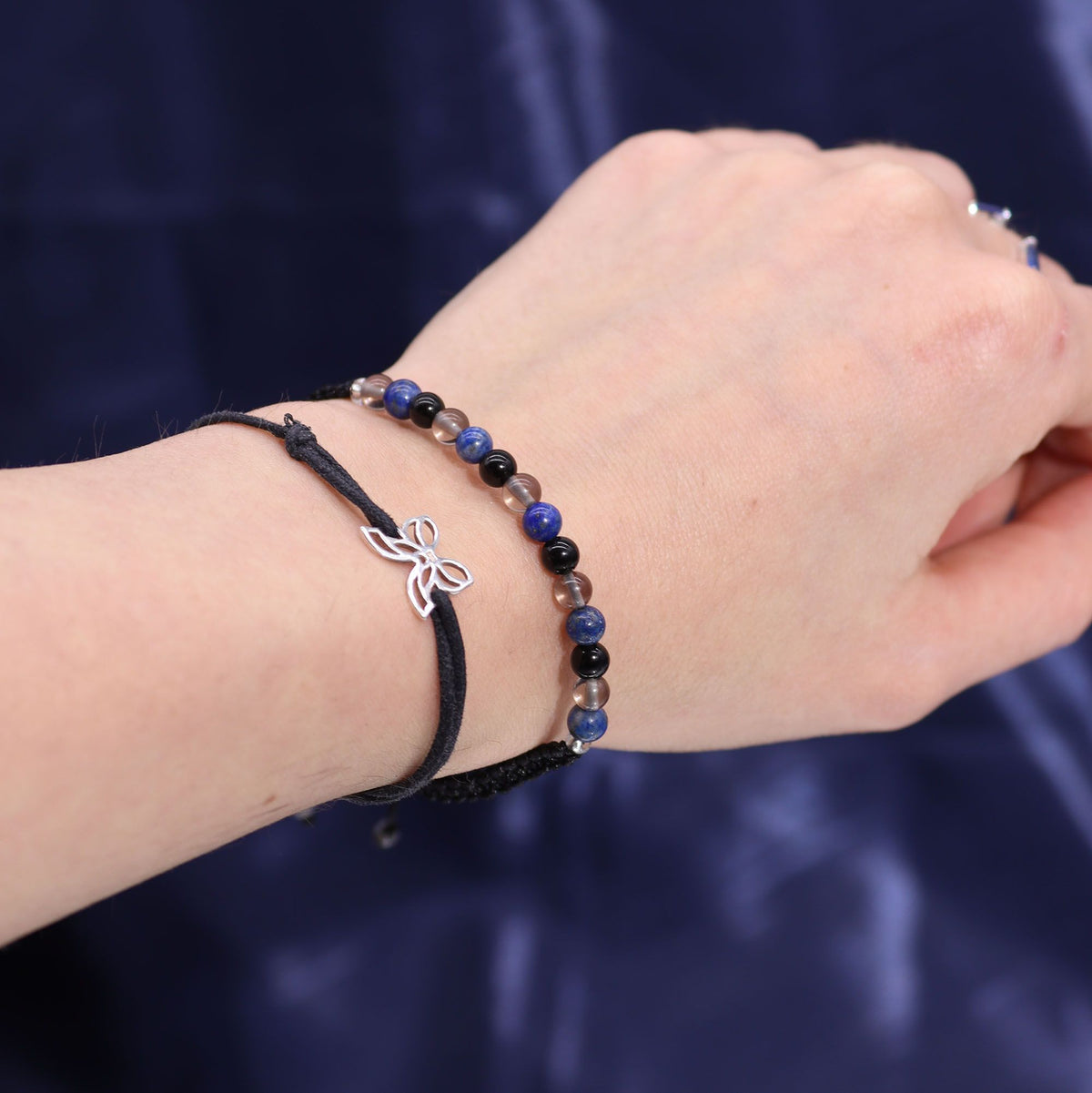 Written in the Stars – Scorpio · Zodiac Candle & Gemstone Bracelet – close-up