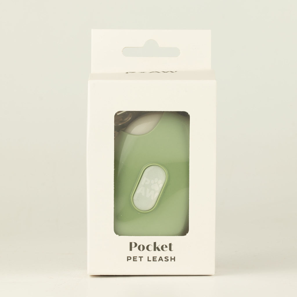 Pocket Pod Retractable Lead | Sage Green · 1.5 m