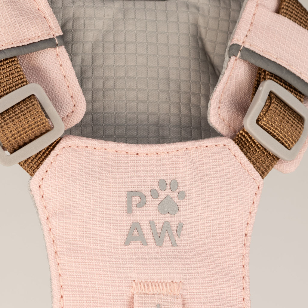 Gemstone Step-in Harness | Soft Pink · Rose Quartz · Size S