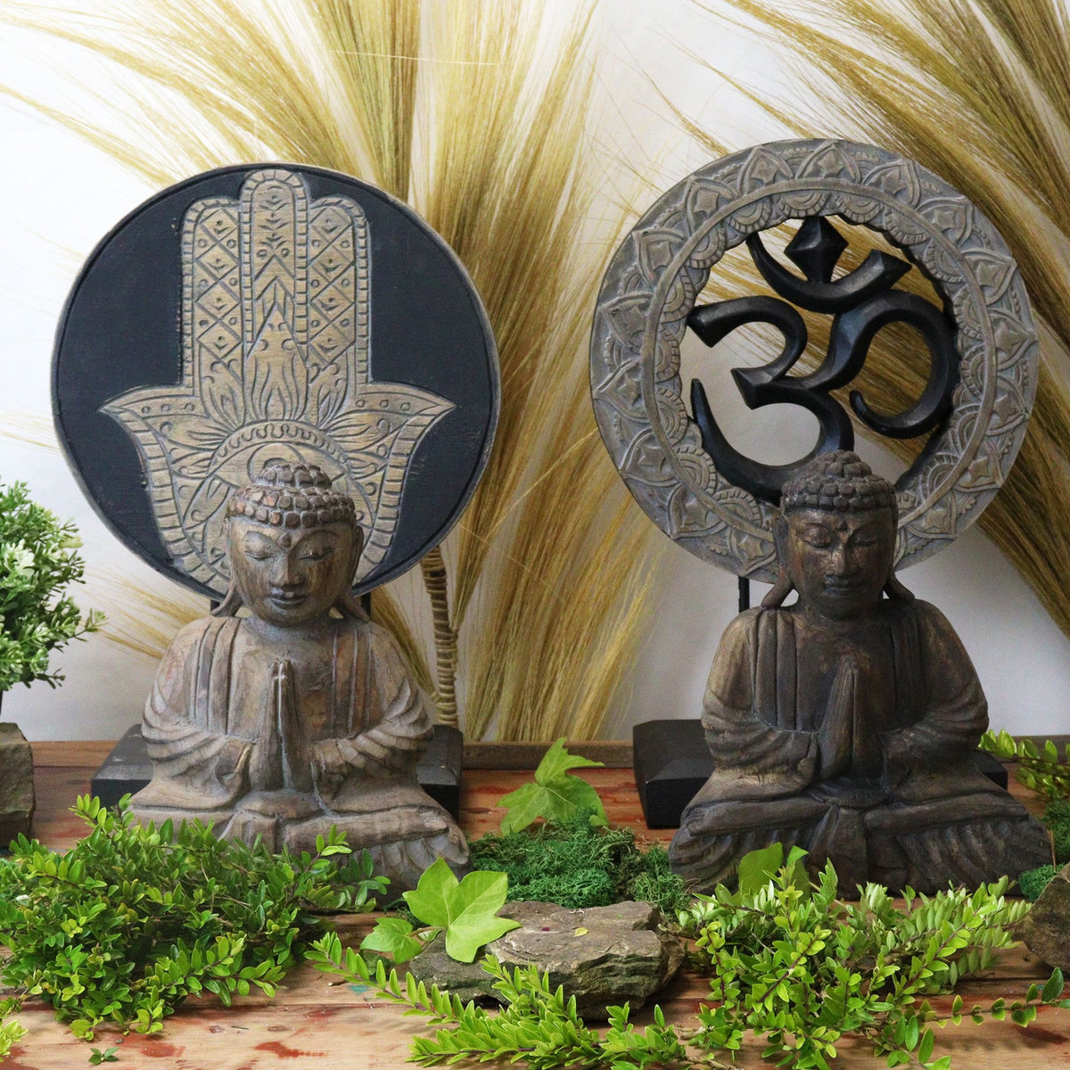 Buddha Feng Shui Set – Hamsa · Grey – another angle