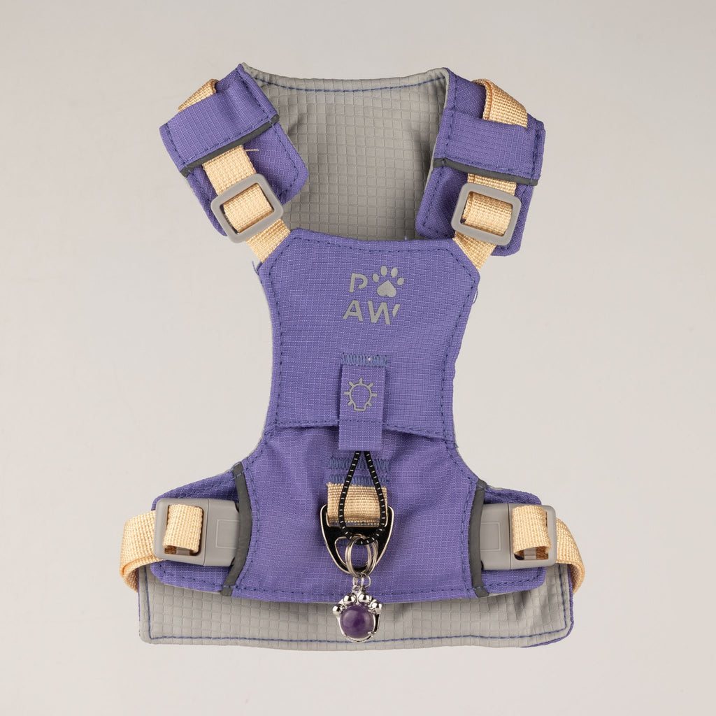 Gemstone Step-in Harness | Lavender · Amethyst · Size S
