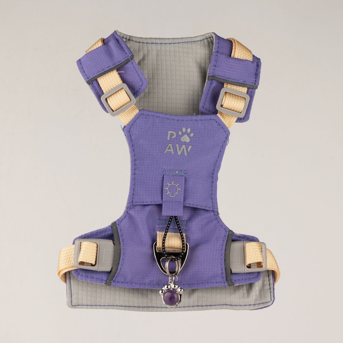 Gemstone Step-in Harness | Lavender · Amethyst · Size S
