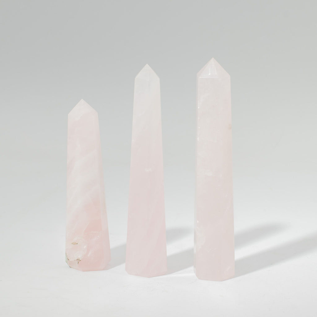 Obelisk Point – Rose Quartz · 11 cm – packaging