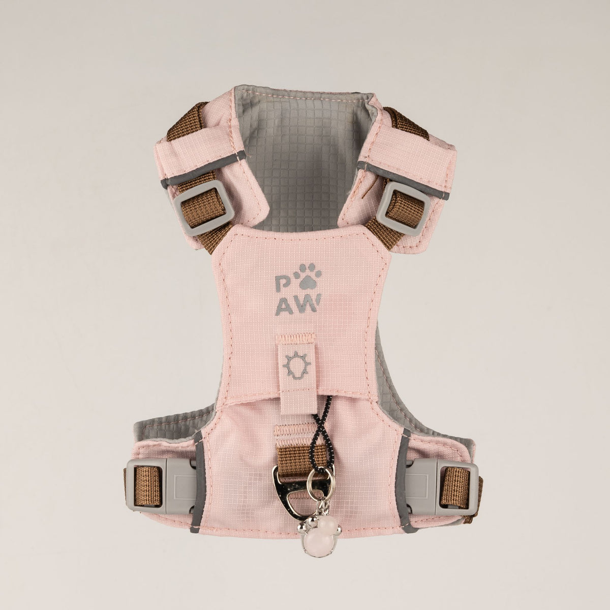 Gemstone Step-in Harness | Soft Pink · Rose Quartz · Size XS