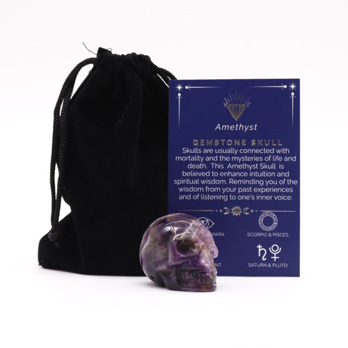 Amethyst Skull – Small · 40 mm by Chapter 9 Copenhagen