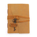 Leather Journal with Key | Oiled Tan Leather · 200 Pages