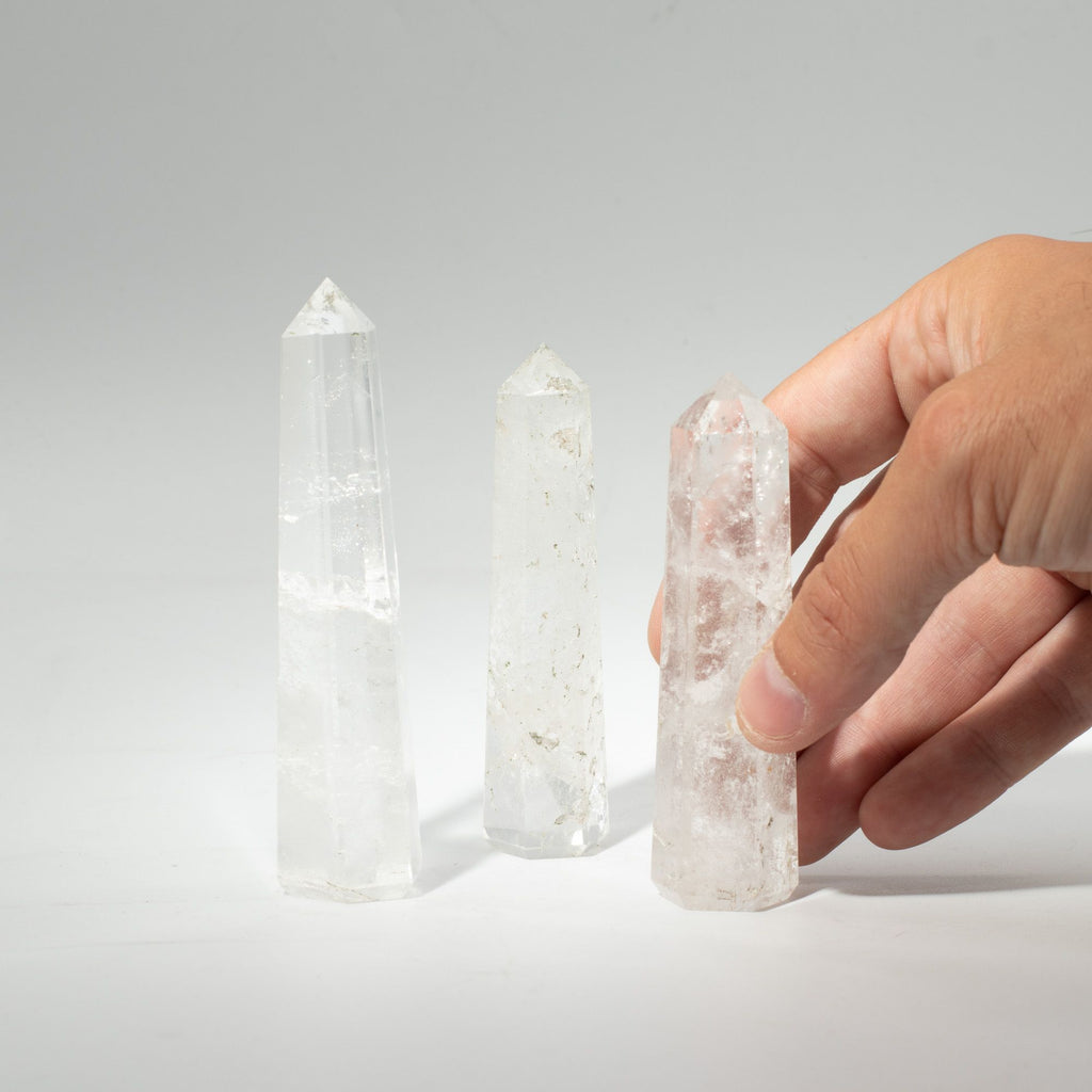 Obelisk Point – Clear Quartz · 11 cm – another angle