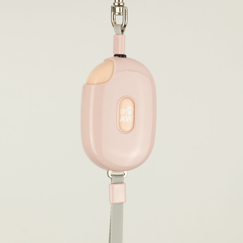 Pocket Pod Retractable Lead | Blush Pink · 1.5 m