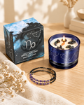 Written in the Stars – Capricorn · Zodiac Candle & Gemstone Bracelet by Chapter 9 Copenhagen