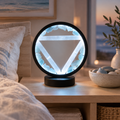 Gemstone Halo Lamp – Water · Aquamarine & Selenite by Chapter 9 Copenhagen